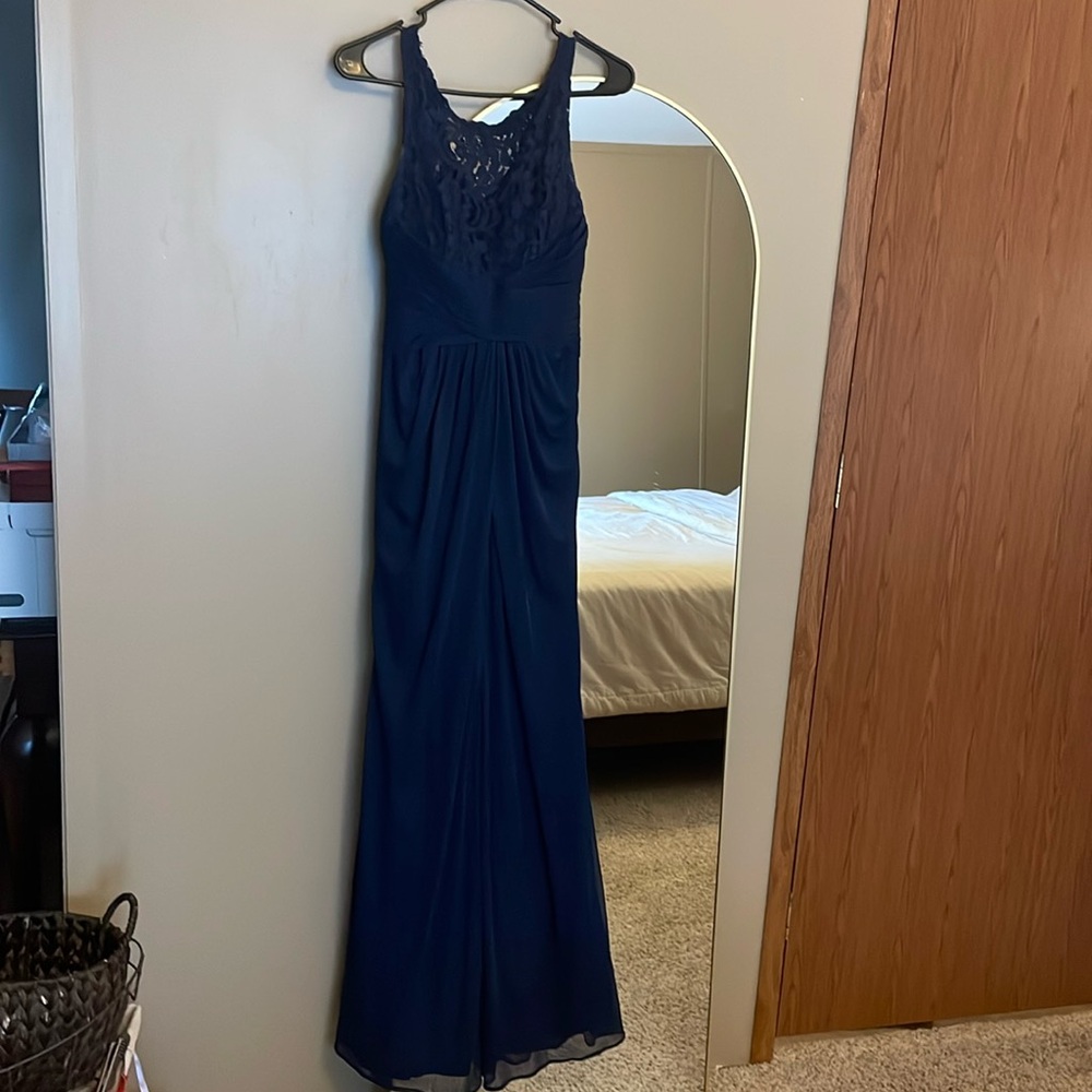 David’s Bridal Navy Dress